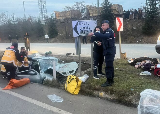 Karabük’te feci kaza: 1 ölü, 3 yaralı