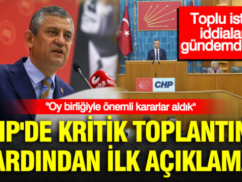 Chpde kritik toplantinin ardindan ilk aciklama onemli kararlarin alinmasi gerekiyordu 7DcKedkV